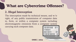 Data Interception Computer Science Example Cybercrime Law.............................. | PDF