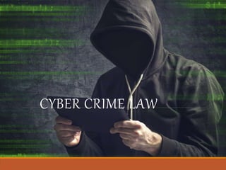 CYBER CRIME LAW
 