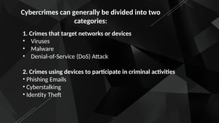 Networking Crime Kinds of cybercrime (Social Networking for Social integration .pptx