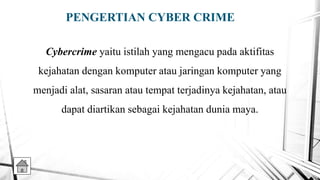 Cyber Crime di Indonesia | PPT