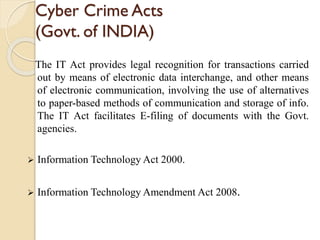 Cyber crime p pt