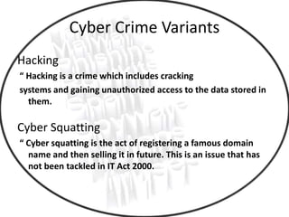 Cyber crime  ppt