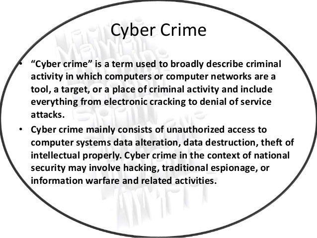 Cyber crime ppt