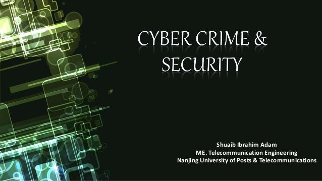 Cyber Secuirty and Cyber Crime