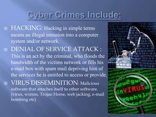Cyber Crime and Security | PPTX