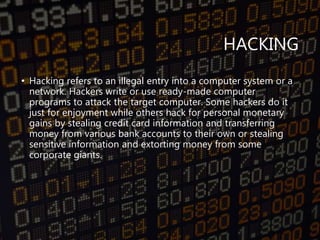 Cyber crime , threats and their security measures | PPTX