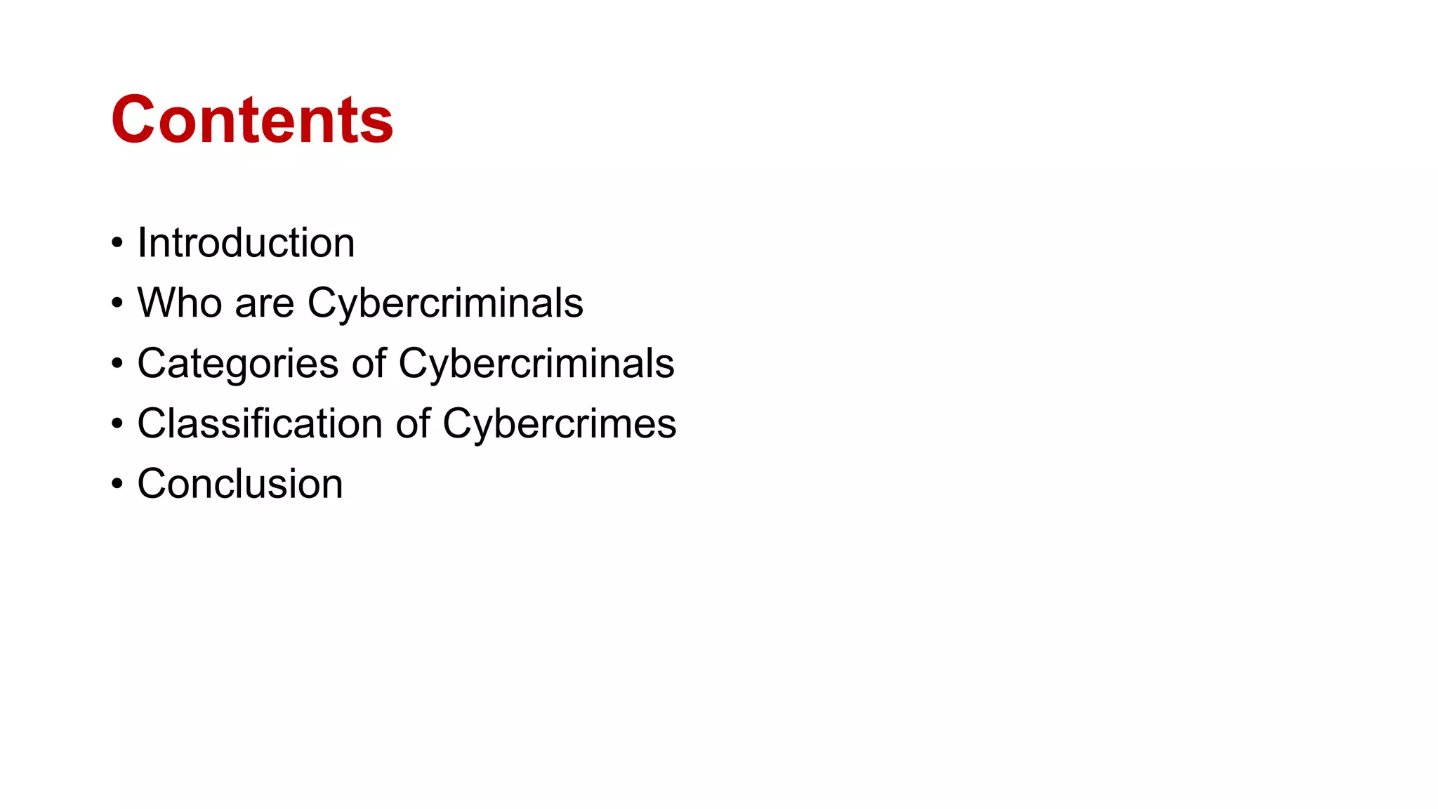 Cyber Criminals Classifications Of Cybercrimes Aat Pptx