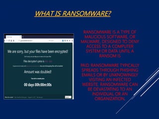 Case Study About Ransomware Cyber crime- a case study | PPTX