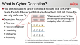 Deception Computer Cyber Deception Architecture: Covert Attack Reconnaissance Using a Safe ...