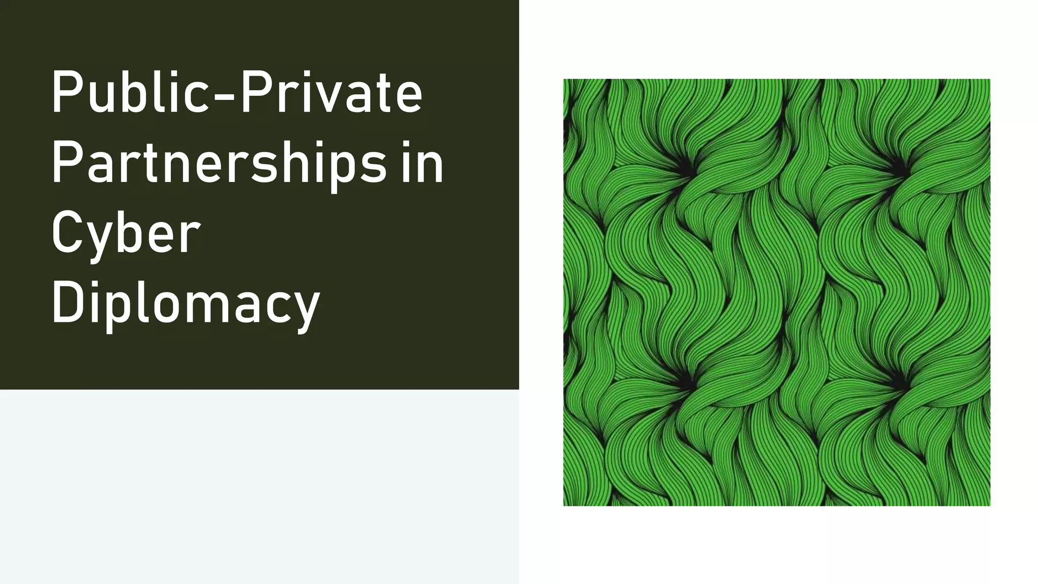 Public-Private
Partnerships in
Cyber
Diplomacy
 