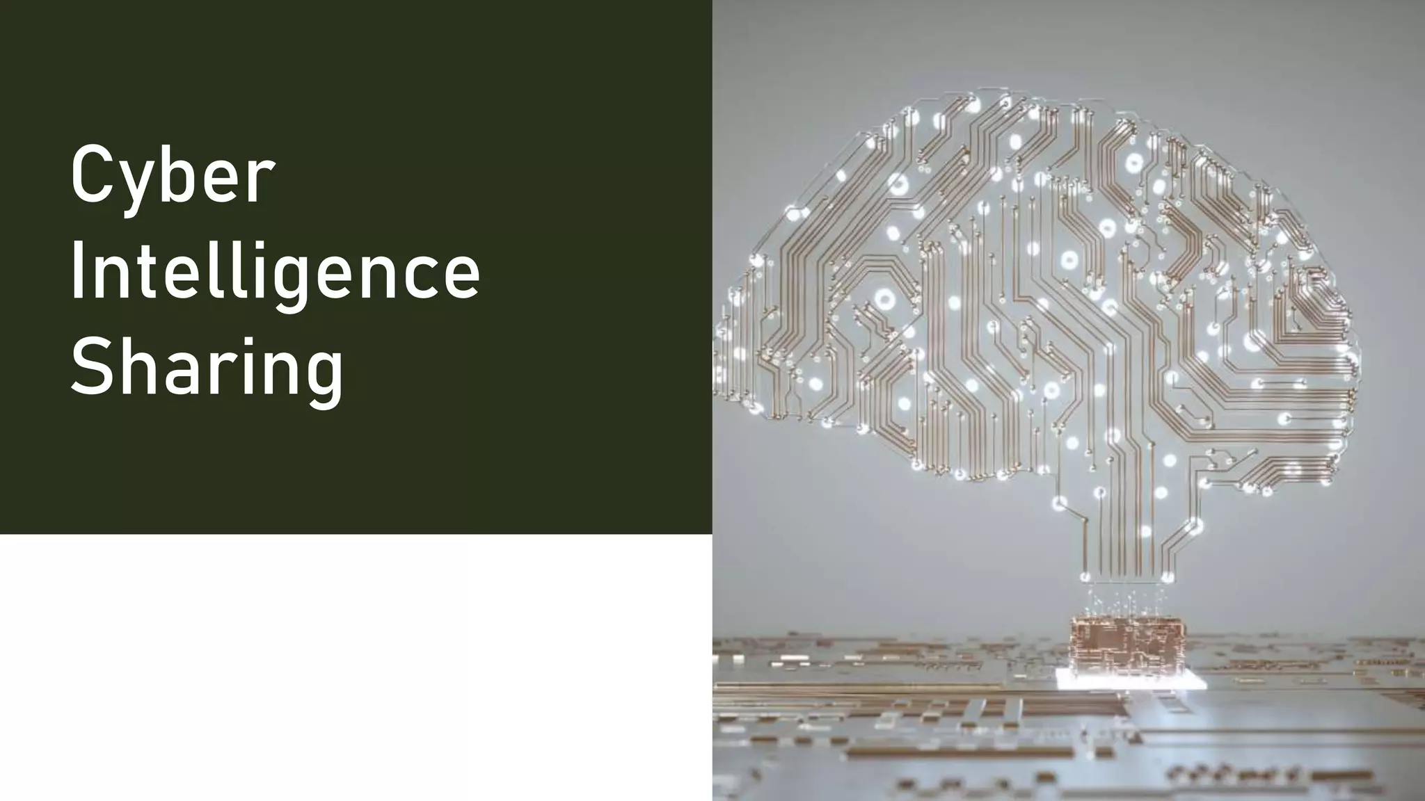 Cyber
Intelligence
Sharing
 