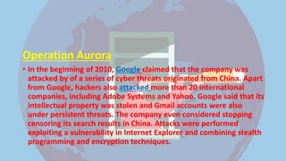 Cyber espionage