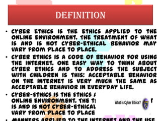 Cyber ethics Slide 2