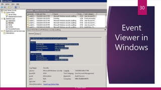 Event
Viewer in
Windows
30
© Yansi Keim
 
