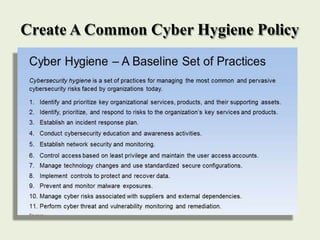 Good Computer Hygiene cyberhygiene regular hygien of computer at office | PPTX