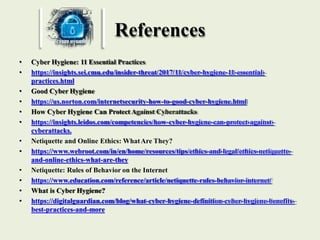 Good Computer Hygiene cyberhygiene regular hygien of computer at office | PPTX