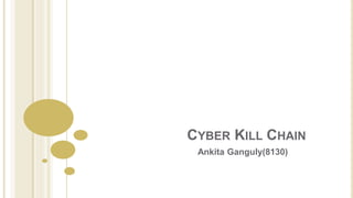 CYBER KILL CHAIN
Ankita Ganguly(8130)
 