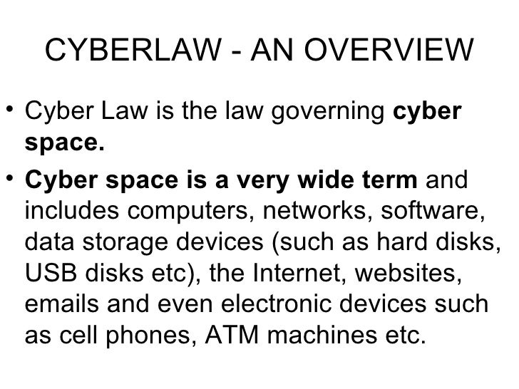 Cyberlaw An Overview