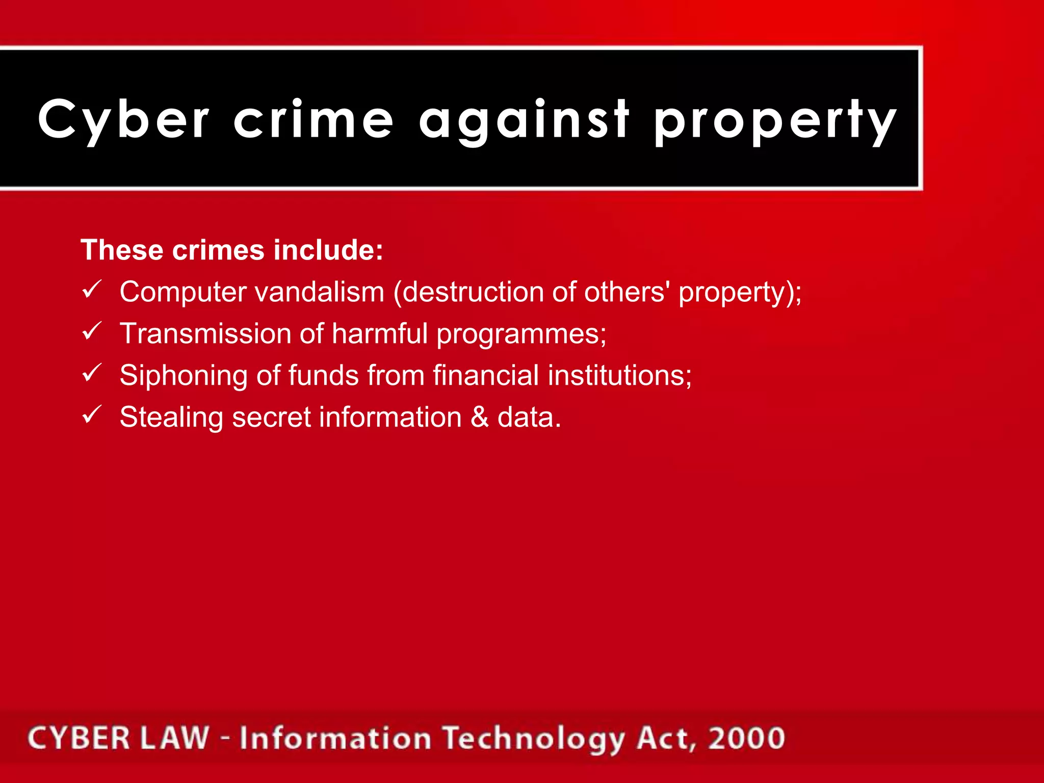 Siphoning of funds from financial institutions; 