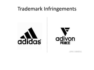 Trademark Infringements
 