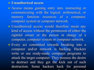 Untamed Computer Access Cyber Laws.ppt