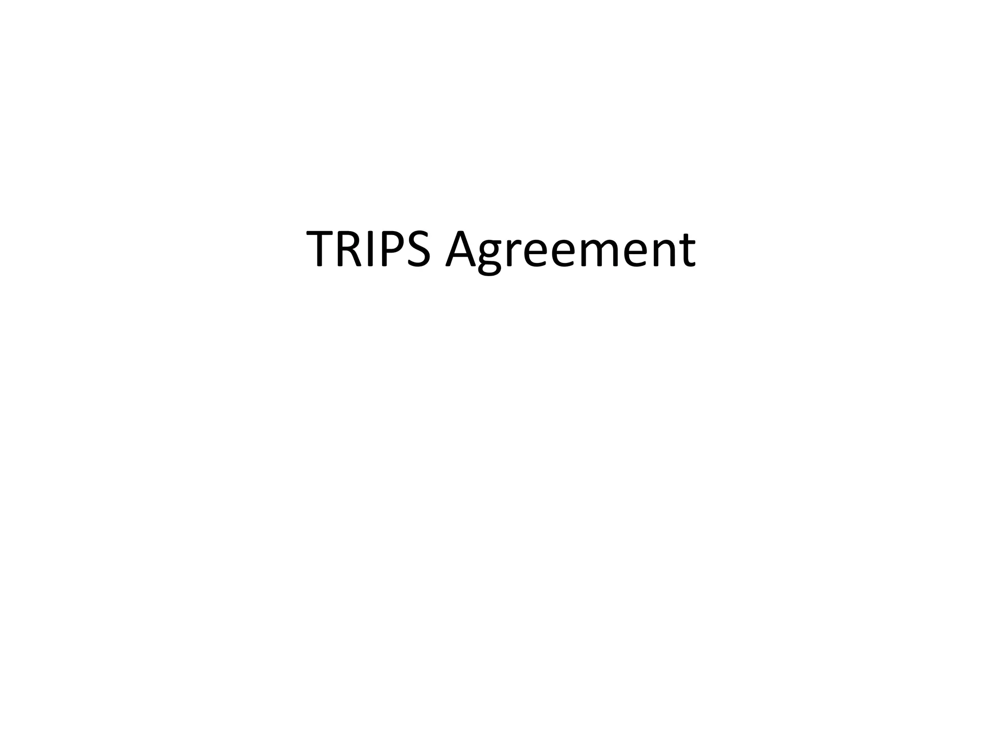 TRIPS Agreement
 