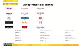 Ассортиментный анализ
 