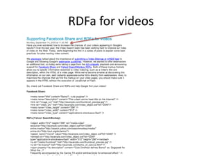 RDFa for videos