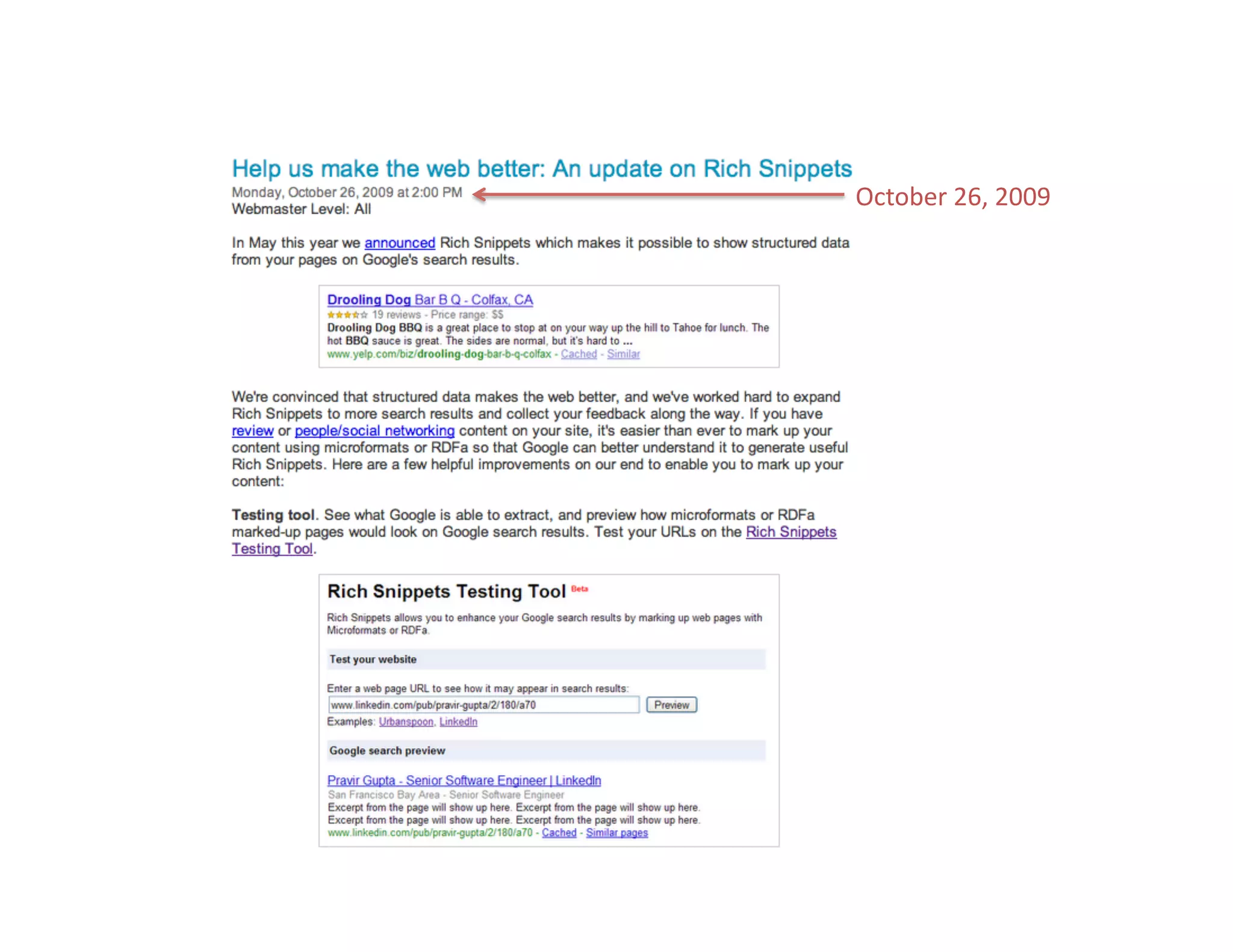 October	
  26,	
  2009	
  
 