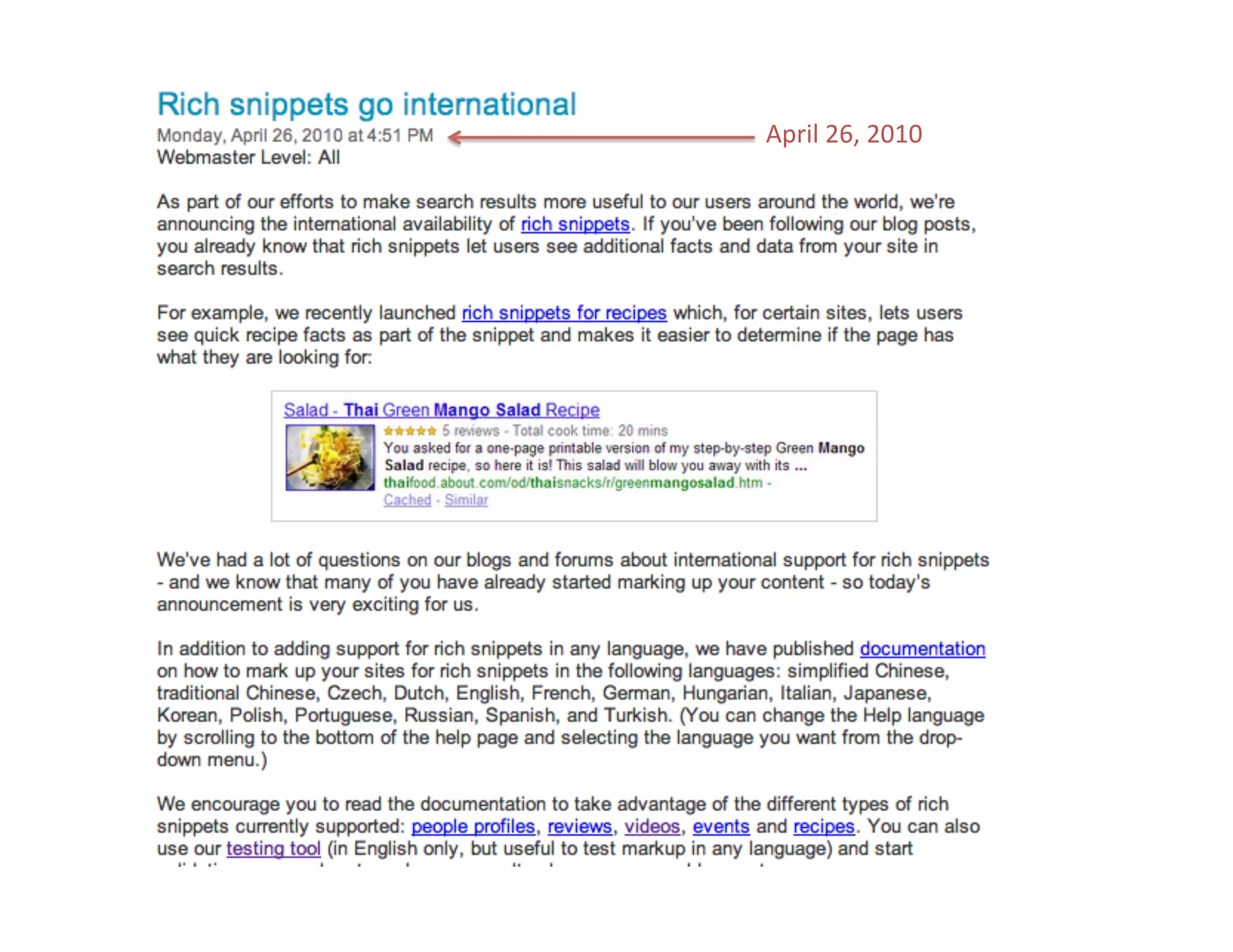 April	
  26,	
  2010	
  
 