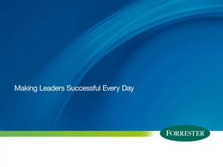 1 Entire contents © 2010 Forrester Research, Inc. All rights reserved.
 