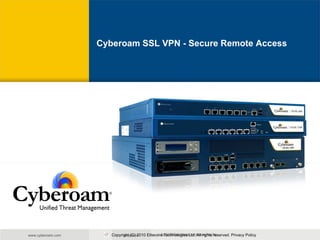 Cyberoam SSL VPN - Secure Remote Access 