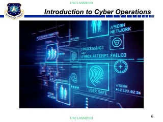 6
UNCLASSIFIED
UNCLASSIFIED
Introduction to Cyber Operations
 