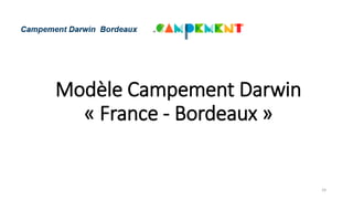 Modèle Campement Darwin
« France - Bordeaux »
24
 