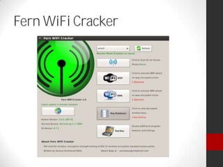 Fern WiFi Cracker
 
