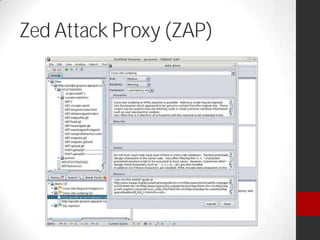 Zed Attack Proxy (ZAP)
 