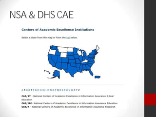 NSA & DHS CAE
 