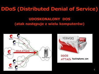 UDOSKONALONY DOS
(atak następuje z wielu komputerów)




                                      5
 