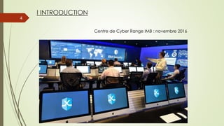I INTRODUCTION
4
CYBER RANGE
Centre de Cyber Range IMB : novembre 2016
 