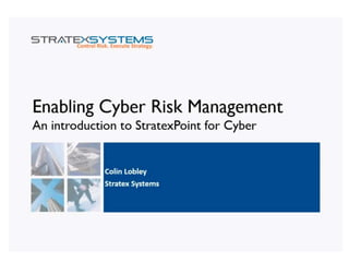 Cyber Risk Management 