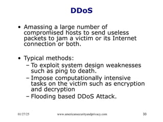 Compromised Host Cyber RM - Threats - Module 8 Powerpoint Presentation | PPT