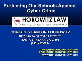 Protecting Our Schools Against Cyber Crime | PPT