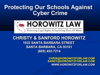Protecting Our Schools Against Cyber Crime | PPT