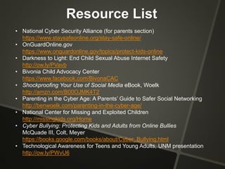 Cyber Safety for Middle School Students and Parents