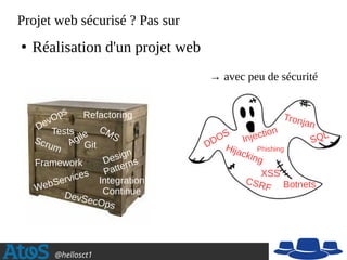 @hellosct1
Projet web sécurisé ? Pas sur
Agile
Scrum
Design
Patterns
Git
Integration
Continue
Refactoring
CMS
WebServices
...