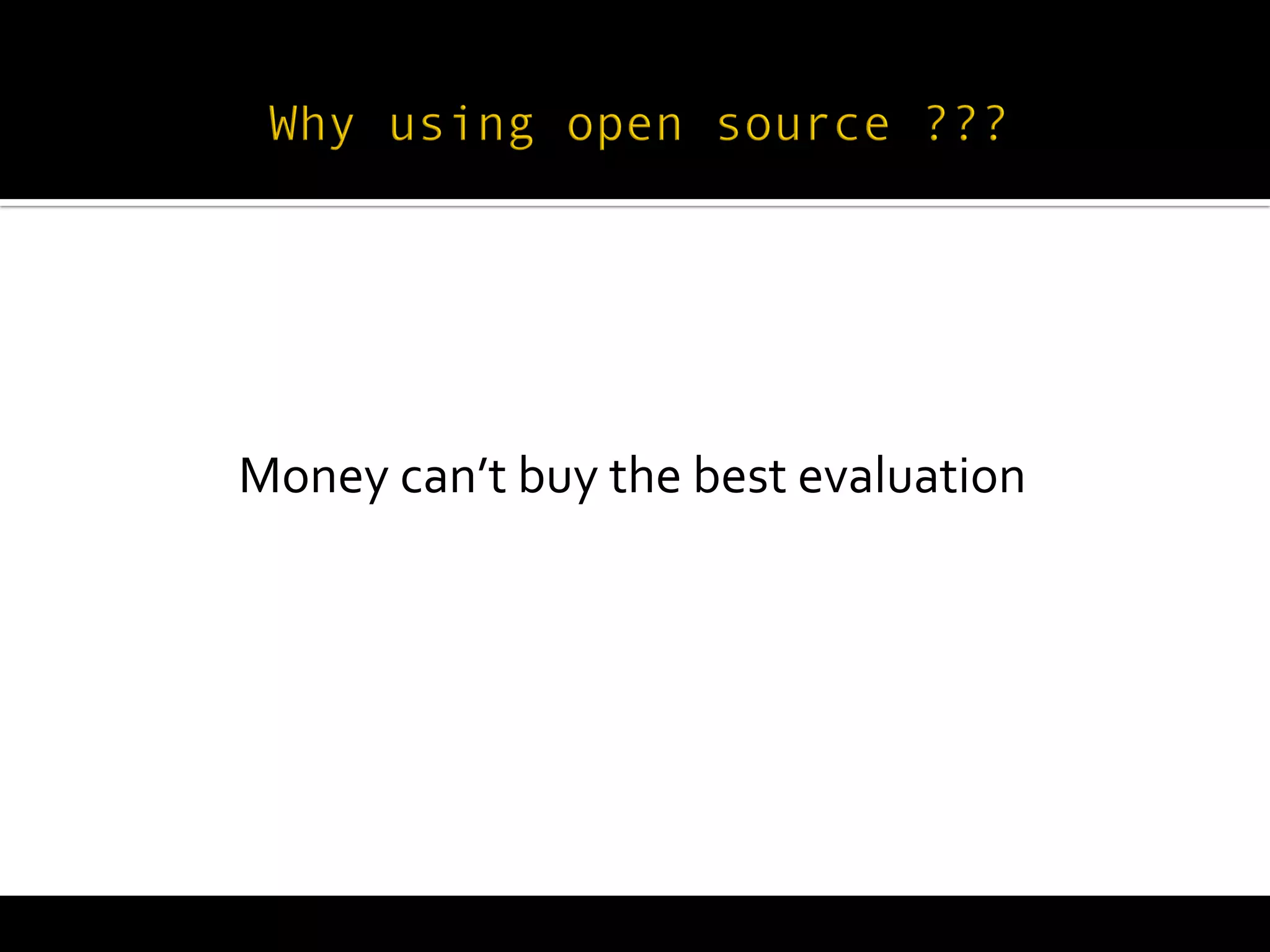  
       Money	
  can’t	
  buy	
  the	
  best	
  evaluation	
  
 