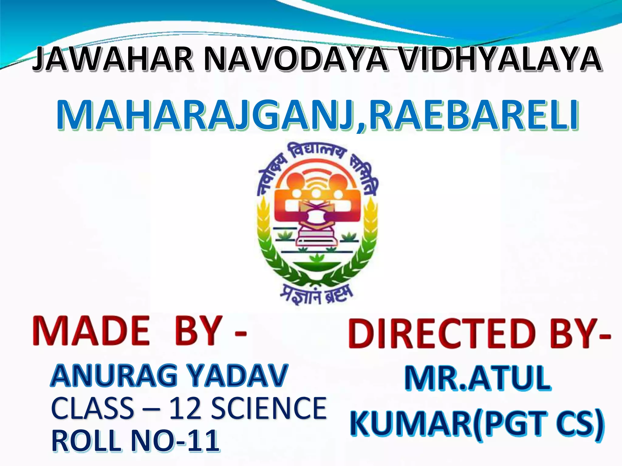 Art integrated project of computer science class 12