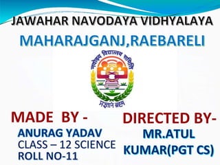 Art integrated project of computer science class 12