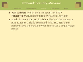 Network Backdoor Scanner Information Systems Security: An Overview | PDF