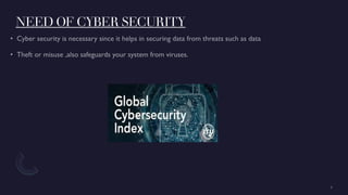 NEED OF CYBER SECURITY
 